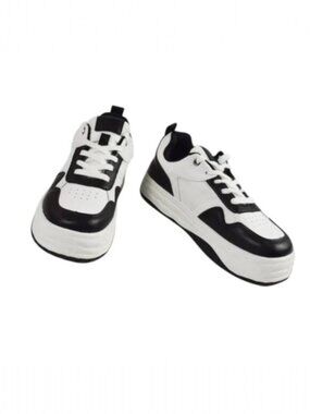 Vepose 8060 White Black Lace-Up Platform Sneaker, Size 9.5 (New)